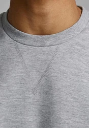 JACK & JONES Herren JJEBASIC Sweat Crew Neck NOOS 12181903 Grau