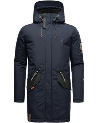 Stone Harbour Wintermantel Ragaan Herren Winterparka Dunkelblau