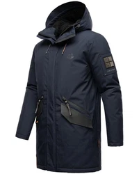 Stone Harbour Wintermantel Ragaan Herren Winterparka Dunkelblau