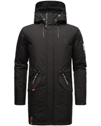 Stone Harbour Wintermantel Ragaan Herren Winterparka Schwarz/Grau/Dunkelgrau
