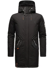 Wintermantel Ragaan modischer Herren Winterparka mit Teddyfell Futter