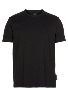 Marc O'Polo T-Shirt (GOTS) Rundhals-T-Shirt Regular Schwarz