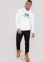 Alpha Industries Kapuzenpullover Basic Hoodie Herren Weiß