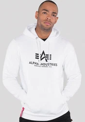 Alpha Industries Kapuzenpullover Basic Hoodie Herren Weiß