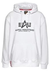 Alpha Industries Kapuzenpullover Basic Hoodie Herren Weiß
