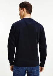 Tommy Hilfiger Sweatshirt TOMMY LOGO SWEATSHIRT mit klassischem Rundhalsausschnitt blau
