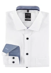 OLYMP Businesshemd Luxor modern fit Weiß/Creme/Hellblau