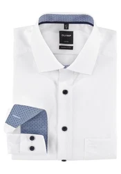 OLYMP Businesshemd Luxor modern fit Weiß/Creme/Hellblau