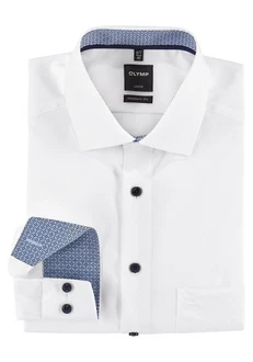 OLYMP Businesshemd Luxor modern fit Weiß/Creme/Hellblau
