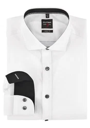 OLYMP Businesshemd Level Five Body Fit Weiß/Creme