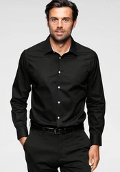 Bruno Banani Langarmhemd Schwarz/Braun