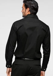 Bruno Banani Langarmhemd Schwarz/Braun