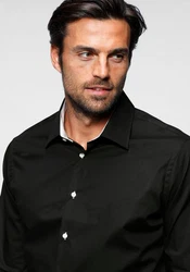 Bruno Banani Langarmhemd Schwarz/Braun