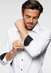 Bruno Banani Langarmhemd Weiß/Creme