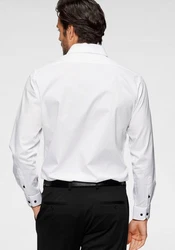 Bruno Banani Langarmhemd Weiß/Creme