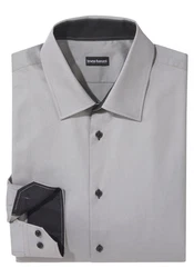Bruno Banani Langarmhemd Dunkelgrau/Grau/Hellgrau/Silber