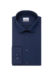 Businesshemd Shaped Shaped Langarm Kentkragen Uni