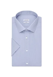 Businesshemd Slim Slim Kurzarm Kentkragen Uni