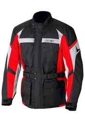NERVE Motorradkombi Set Rot/Grau
