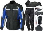 NERVE Motorradkombi Set Dunkelblau/Grau/Blau/Hellblau