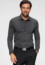 OLYMP Businesshemd Level Five Jerseyshirt 
