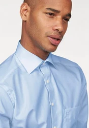 OLYMP Businesshemd Luxor modern fit Kentkragen Hellblau/Blau