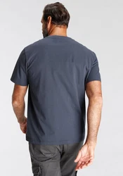 Man's World T-Shirt Regular Fit mit Print Rundhals Used-Look 