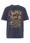 Man's World T-Shirt Regular Fit mit Print Rundhals Used-Look 