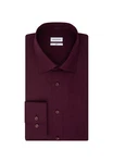 Seidensticker Businesshemd Slim Langarm Kentkragen Uni Dunkelrot/Lila/Bordeaux/Rosa