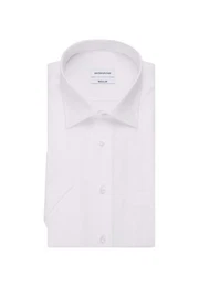 Businesshemd Regular Regular Kurzarm Kentkragen Uni