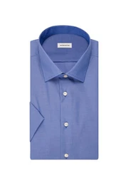 Businesshemd Shaped Shaped Kurzarm Kentkragen Uni