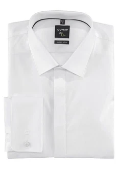 OLYMP Smokinghemd No. Six super slim Weiß/Creme
