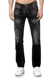 Rusty Neal Bequeme Jeans Schwarz/Orange/Grün/Grau