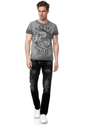 Rusty Neal Bequeme Jeans Schwarz/Orange/Grün/Grau