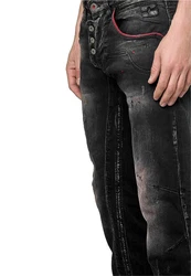 Rusty Neal Bequeme Jeans Schwarz/Orange/Grün/Grau