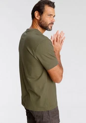 Man's World T-Shirt Regular Fit mit Print Rundhals Used-Look 