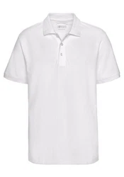 Man's World Poloshirt Kurzarm, lockere Passform, unifarben Weiß/Creme