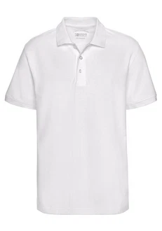 Man's World Poloshirt Kurzarm, lockere Passform, unifarben Weiß/Creme Man's World Poloshirt Kurzarm, lockere Passform, unifarben Weiß/Creme