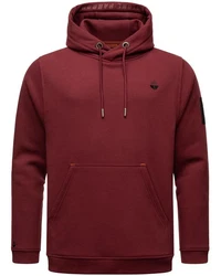 Stone Harbour Herren Hoodie Bodo Shain Oversize-Look Dunkelrot/Bordeaux/Rot