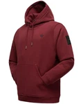 Stone Harbour Herren Hoodie Bodo Shain Oversize-Look Dunkelrot/Bordeaux/Rot
