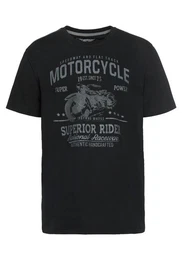 T-Shirt Kurzarm, lssige Passform, bedruckt, Rundhals, casual