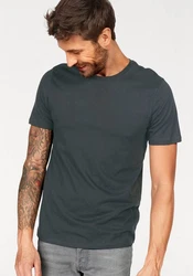 Jack & Jones Rundhalsshirt JJEORGANIC BASIC TEE SS O-NECK Dunkelgrau/Grau/Dunkelblau/Hellgrau
