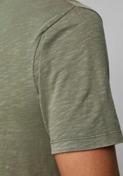 Jack & Jones T-Shirt JJESPLIT NECK TEE SS NOOS Grün (5545)