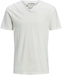 Jack & Jones T-Shirt JJESPLIT NECK TEE SS NOOS Khaki/Grau/Creme/Weiß/Hellgrün