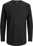 Jack & Jones Langarmshirt JJENOA O-NECK LS Dunkelblau/Schwarz/Dunkelgrau