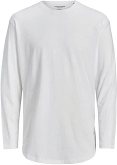Jack & Jones Langarmshirt JJENOA O-NECK LS weiß Jack & Jones Langarmshirt JJENOA O-NECK LS weiß