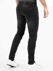 PEAK TIME Slim-fit Jeans Mailand Herren Jeans Dunkelgrau/Grau/Schwarz/Orange