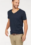 Tommy Jeans T-Shirt TJM ORIGINAL JERSEY V NECK TEE Dunkelblau/Hellblau/Blau