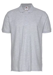 Fruit of the Loom Poloshirt Piqué Grau/Hellgrau