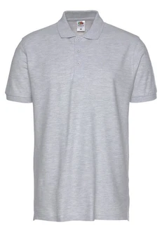 Fruit of the Loom Poloshirt Piqué Grau/Hellgrau